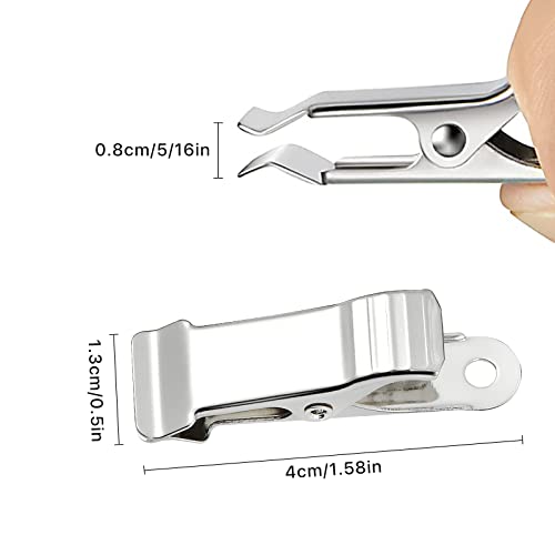 Elesunory 30 Pcs Metal Alligator Clips, 1/2 Inch Width Small Spring Clamps for DIY Crafts, Jewelry Making, Photo Display, Wires & Curtains - Hobby Clamps for Model Building, 5/16 inch Capacity - Image 2