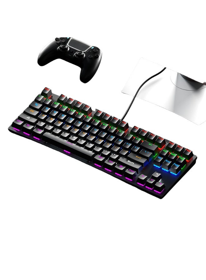 EBMINI New Office Wired Mechanical Keyboard With Multiple Lighting Effects