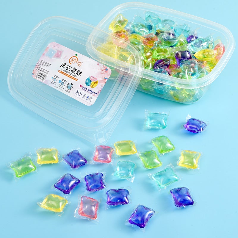 Boxed Perfume Laundry Beads Manufacturers Lasting Fragrance Household Concentrated Single Cavity Laundry Beads Laundry Detergent - Image 1