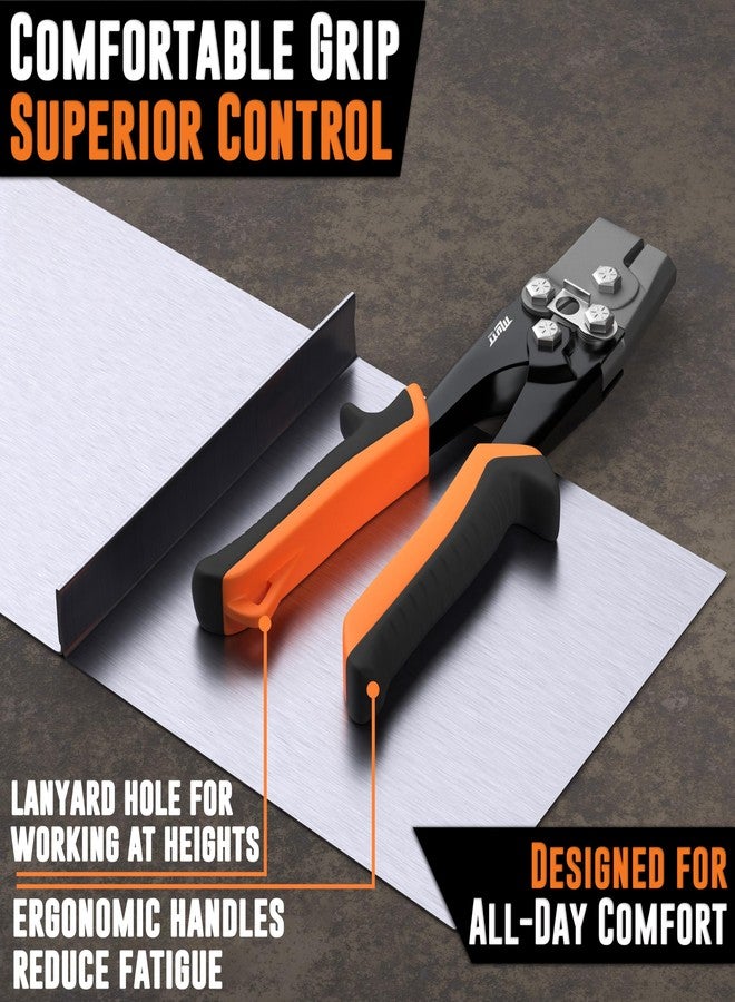 AMERICAN MUTT TOOLS مثقاب قفل سناب لوك احترافي من شركة موت تولز - أداة ثقب صفائح معدنية شديدة التحمل مزودة بقفل أمان - أداة ضغط غطاء نهاية المزاريب - أداة ضغط المزاريب الأساسية للمحترفين - Image 4