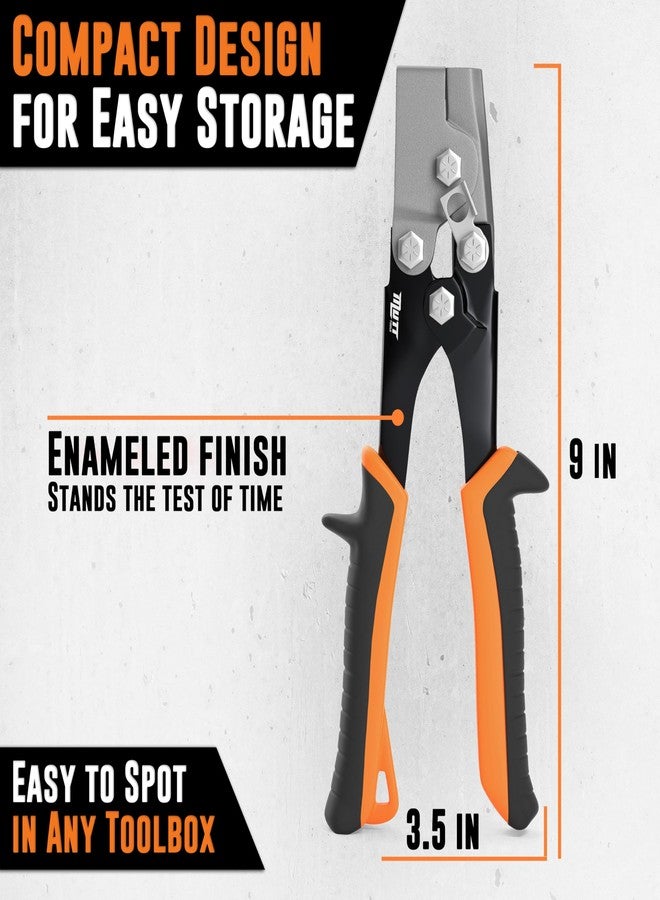 AMERICAN MUTT TOOLS مثقاب قفل سناب لوك احترافي من شركة موت تولز - أداة ثقب صفائح معدنية شديدة التحمل مزودة بقفل أمان - أداة ضغط غطاء نهاية المزاريب - أداة ضغط المزاريب الأساسية للمحترفين - Image 5