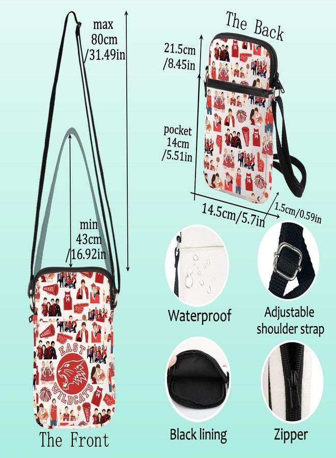LEVLO East High Musical Crossbody Bag Troy Bolton & Gabriella Montez Fans Gift East High Wildcats Shoulder Bag (East Wildcats C Bag) - Image 2