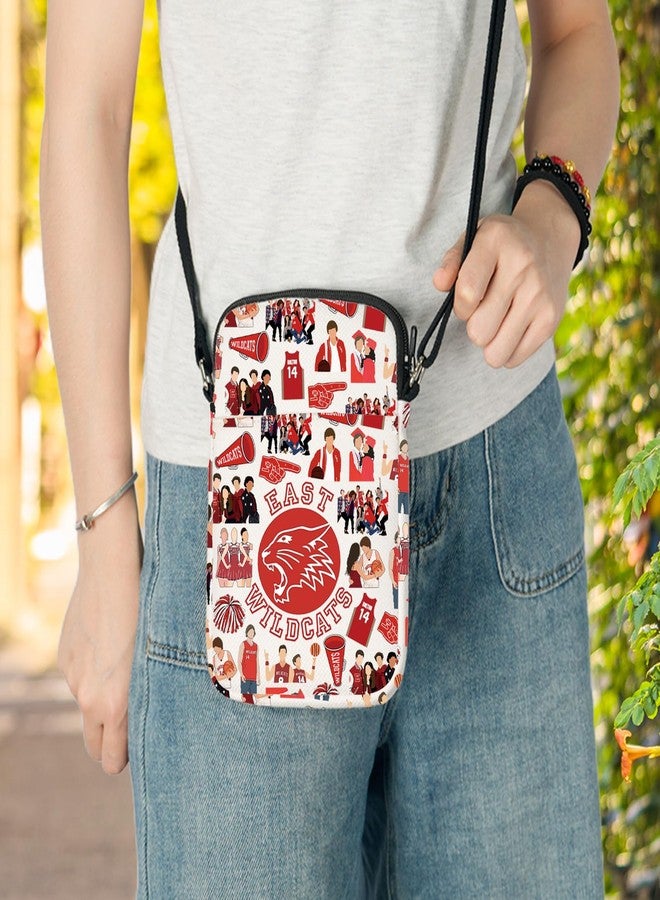 LEVLO East High Musical Crossbody Bag Troy Bolton & Gabriella Montez Fans Gift East High Wildcats Shoulder Bag (East Wildcats C Bag) - Image 4