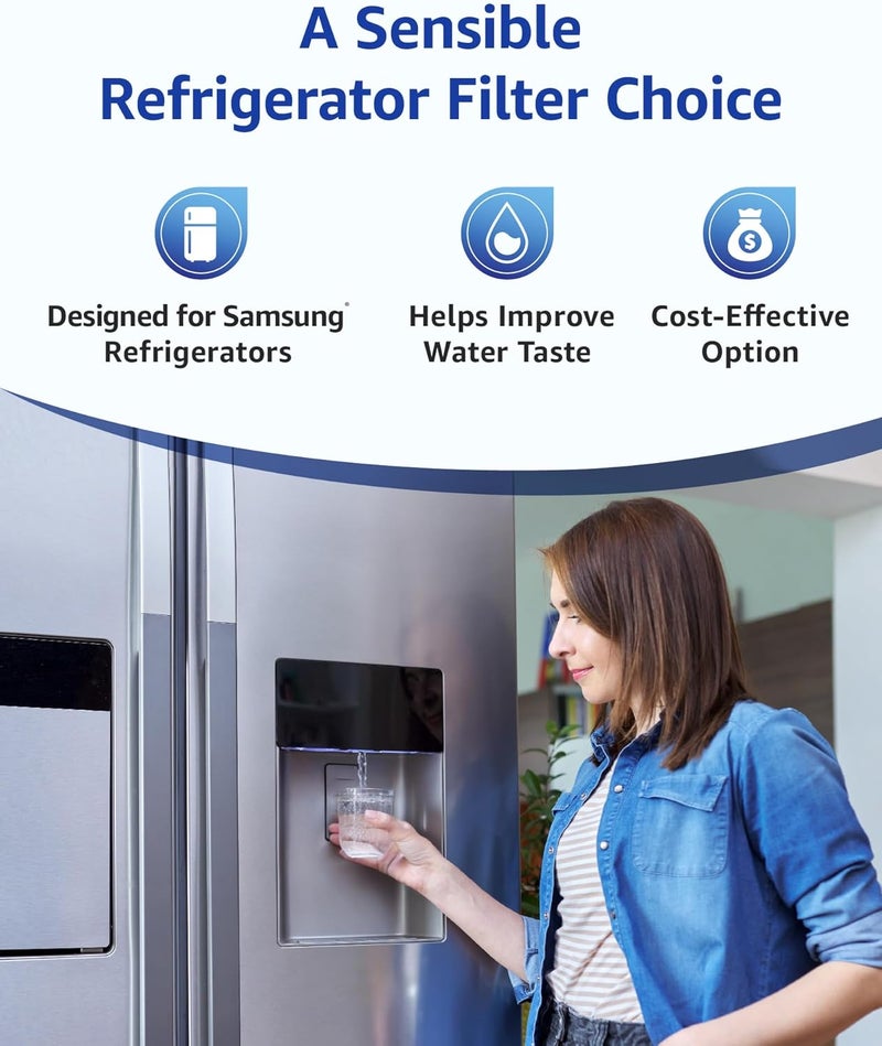 Overbest OB6045 Refrigerator Water Filter, Replacement for Samsung® DA97-17376B, HAF-QIN/EXP, HAF-QIN, DA97-08006C, RF28R7201SR, RF28R7351SG, RF23M8070SR, RF23M8090SG, OB6045, 3 Pack Transit damage minimized design - Image 4