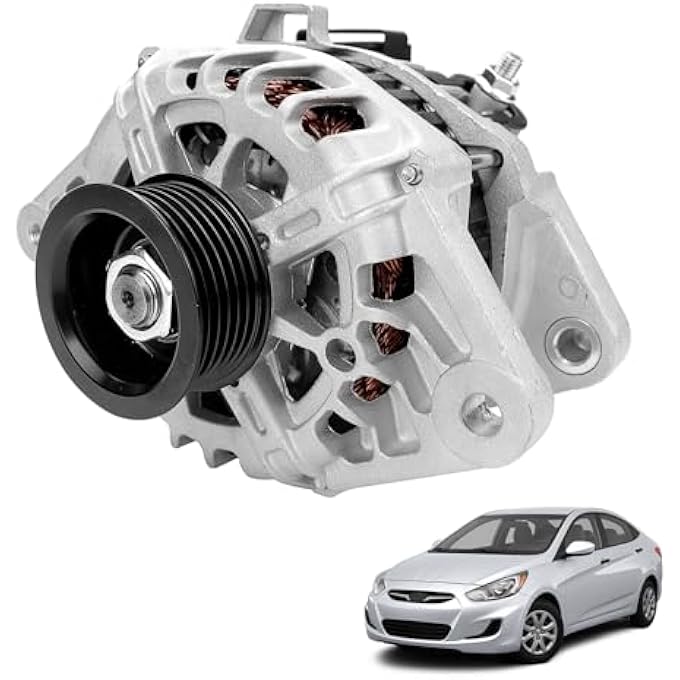 FEXON Alternator Compatible with Hyundai Veloster Accent 2012-2017 For KIA Rio 12-13 L4 1.6L Replaces 37300-2B510 37300-2B300 37300-2B500 2607372 2608483 2616741 13209N - Image 1