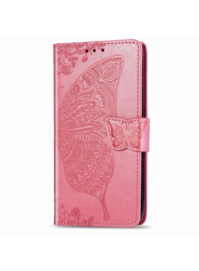 S-TOP Case For Galaxy A20S Butterfly Love Flower Embossed Horizontal Flip Leather Case with Bracket / Card Slot / Wallet / Lanyard - Image 3