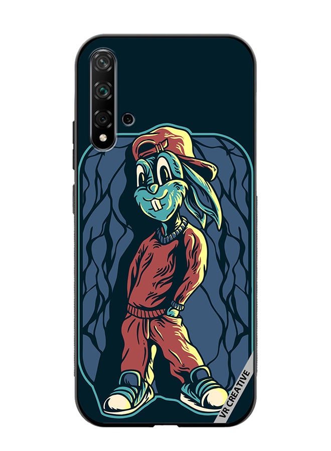 VR CREATIVE Protective Case Cover For Huawei Nova 5T Cool Rabit Design Multicolour - Image 1