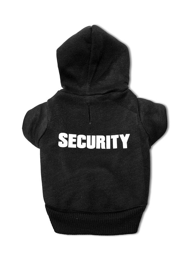 NIBEMINENT Security Printed Pet Hoodie Black/White - Image 1