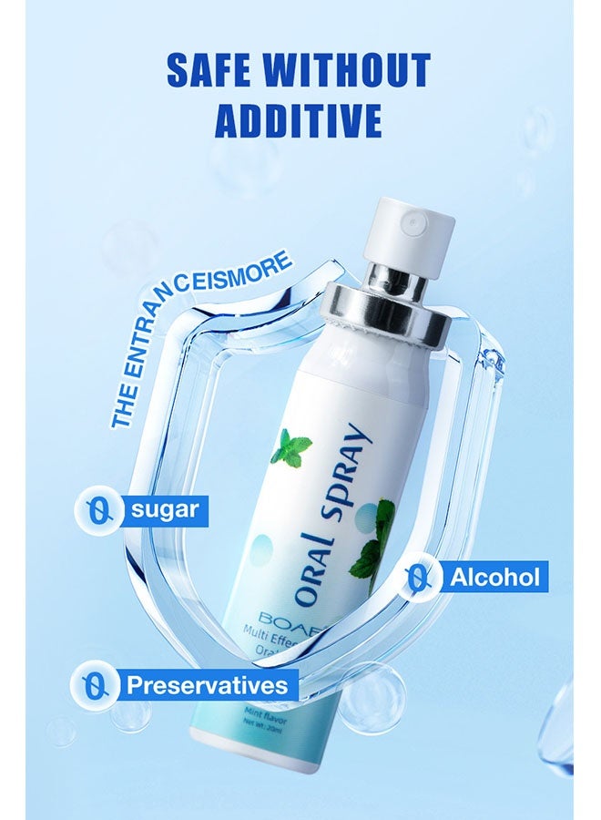 BOAE Multi Effeet Fresh Oral Spray 20ml, Bad Breath Treatment for Adults, Mint Flavor Mouth Freshener, Effective Mouth Spray, Breath Freshener Spray, Oral Care Spray, Mouth Healthy Care - Image 5
