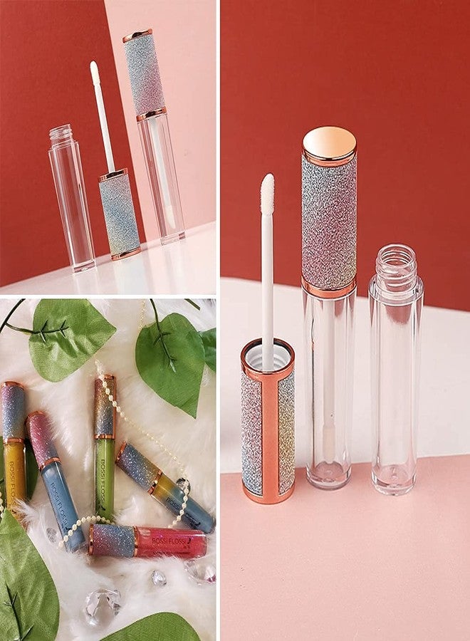 AMORIX 50 Pack Rainbow Lip Gloss Tubes with Wand 5ml Empty Lip Gloss Containers Cute Lipgloss Bottles Lip Gloss Supplies Kit + 3pcs Syringes + Labels for DIY Lip Gloss Base - Image 5