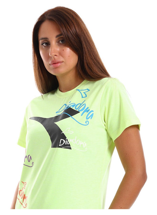 DIADORA - Printed Cotton T-Shirt - Image 1