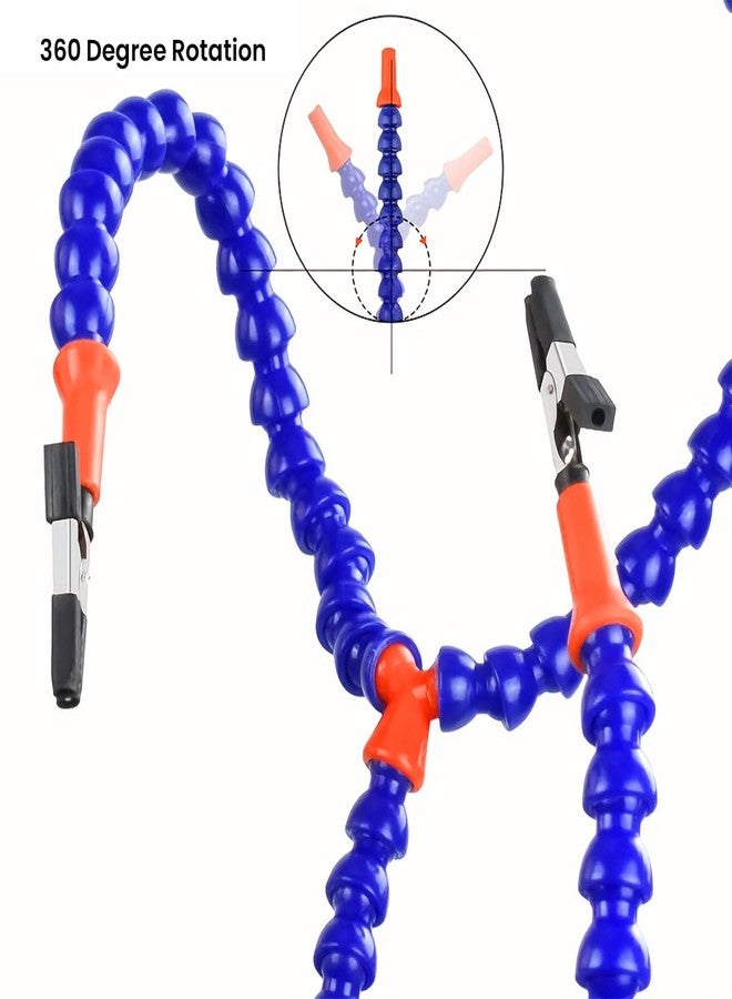 Serplex® Soldering Station with 5 Flexible Arms and Insulated Alligator Clips, Soldering Helping Hands Clamp Soldering Station Helping Hands Soldering Tool PCB Holder Flexible Arms - Image 4