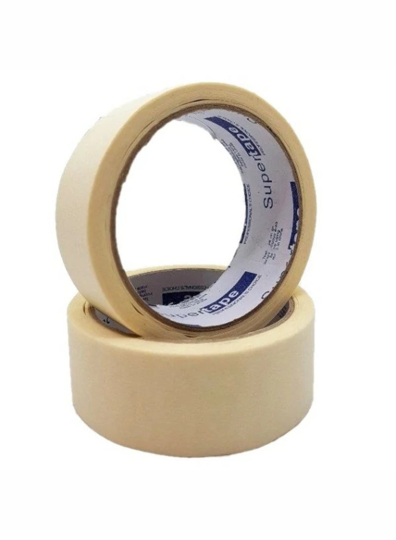 إنجينير شريط لاصق ورقي (Masking Tape) بطول 20 ياردة (عبوة من 6 لفات) | شريط لاصق متعدد الاستخدامات لأعمال الطلاء | شريط ورقي مجعد سهل القطع ومناسب للطلاء، ووضع الملصقات، والأعمال الحرفية، والمشاريع اليدوية، والتغليف. - Image 4