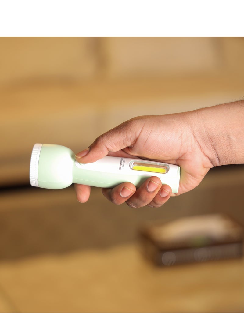 Olsenmark Rechargeable Multi-Functional USB Rechargeable COB LED Flashlight Torch - Image 3