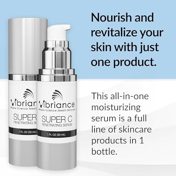 Vibriance Super C Serum for Mature Skin - All-in-One Vitamin Formula Hydrates, Firms, Lifts, Smooths, Targets Age Spots, Wrinkles, 1 fl oz - Image 2