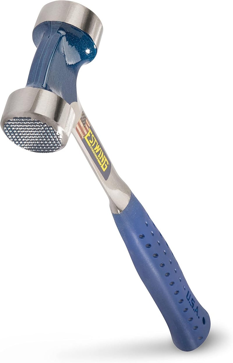 Estwing Lineman's Hammer - 40 oz Electrical Utility Tool with Smooth/Milled Face & Shock Reduction Grip - E3-40LM - Image 1