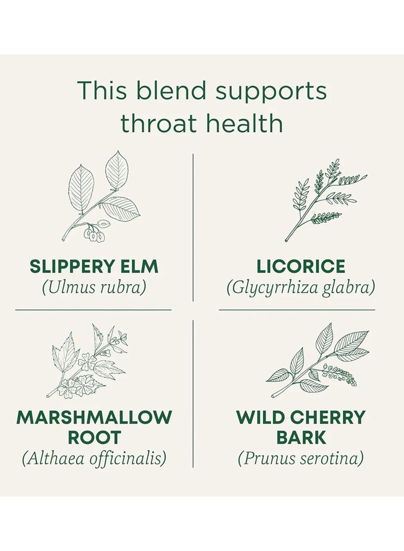 Traditional Medicinals Organic Throat Coat, Infused with Slippery Elm, Support Throat Health, Caffeine Free, 16 Tea Bags - Image 2