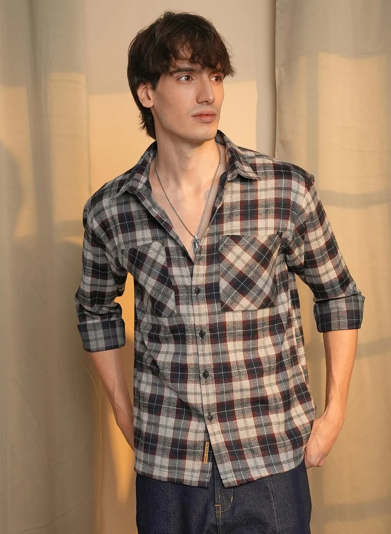 كامبوس سوترا قميص منقوش الترتان