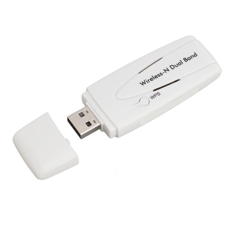 محول لاسلكي ثنائي النطاق N بسرعة 300 ميجابت في الثانية - محول واي فاي USB - يدعم أجهزة التلفزيون لسلسلة wis12abgnx للمسرح المنزلي - Image 1