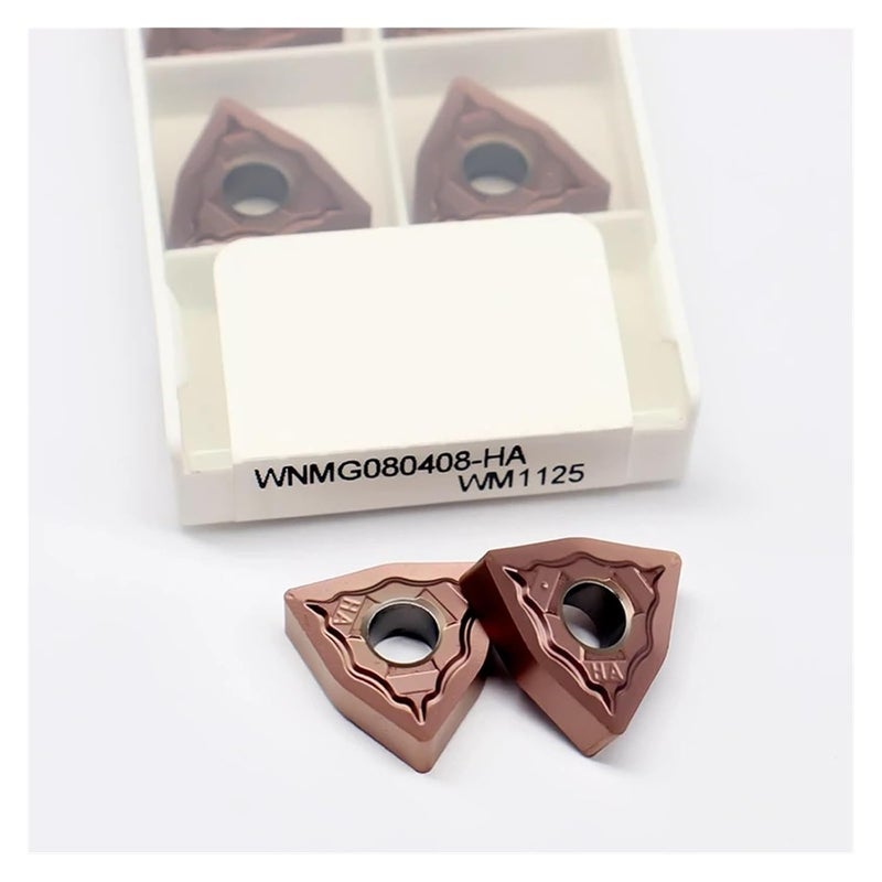 WNMG080408 HA 1125 Carbide Turning Inserts 10PCS Set For Hard Steel Stainless Steel Lathe Tools - Image 1