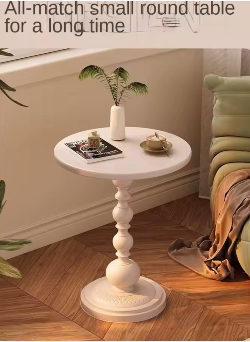 ماركة غير محددة طاولة بجانب الأريكة غرفة المعيشة شاي منزل من الخشب 40x55 سم (أبيض)  - Image 2