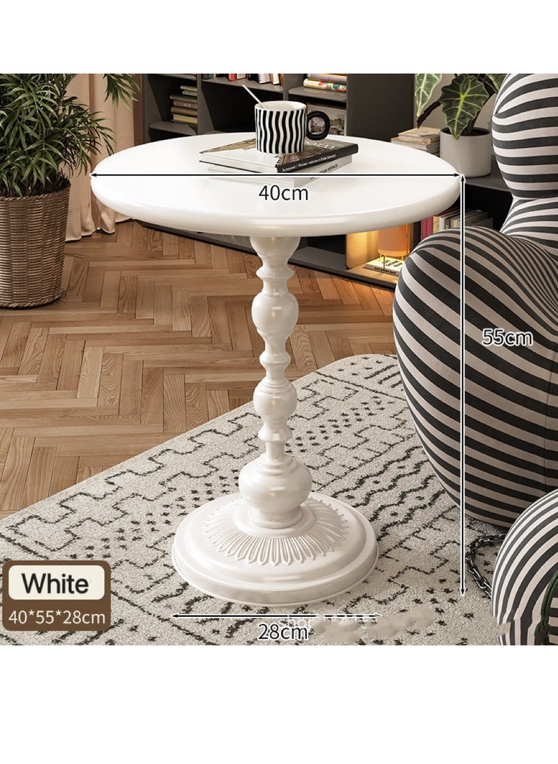 ماركة غير محددة طاولة بجانب الأريكة غرفة المعيشة شاي منزل من الخشب 40x55 سم (أبيض)  - Image 4
