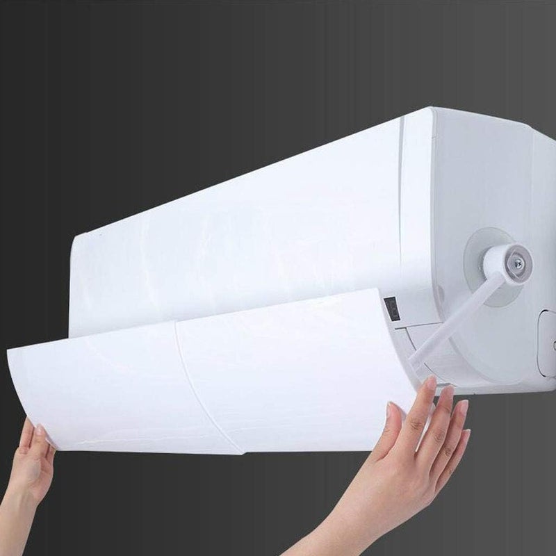 Rness Split AC adjustable flow Deflector Air Conditioner Deflector Air Wing Air Cooled Anti Blast Baffle Wind Direction Telescopic Windshield for Home - Image 1