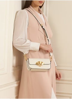Karl Lagerfeld Paris Karl Lagerfeld Paris Signature Fan leather crossbody bag  - Image 2