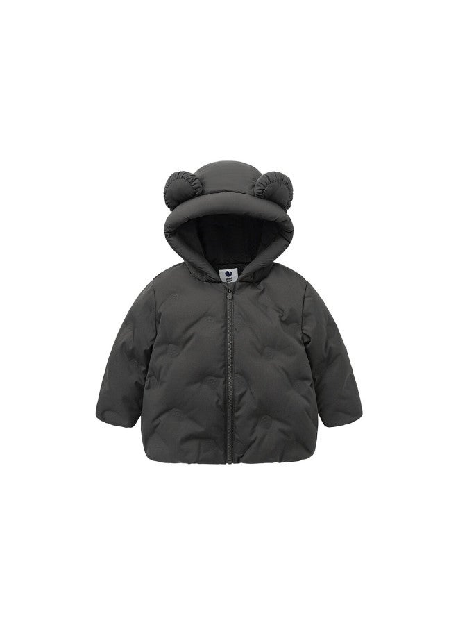 Minibala Kids Boys Girls Cute Hooded Lightweight Down Jacket Baby Coat Winter - Image 2