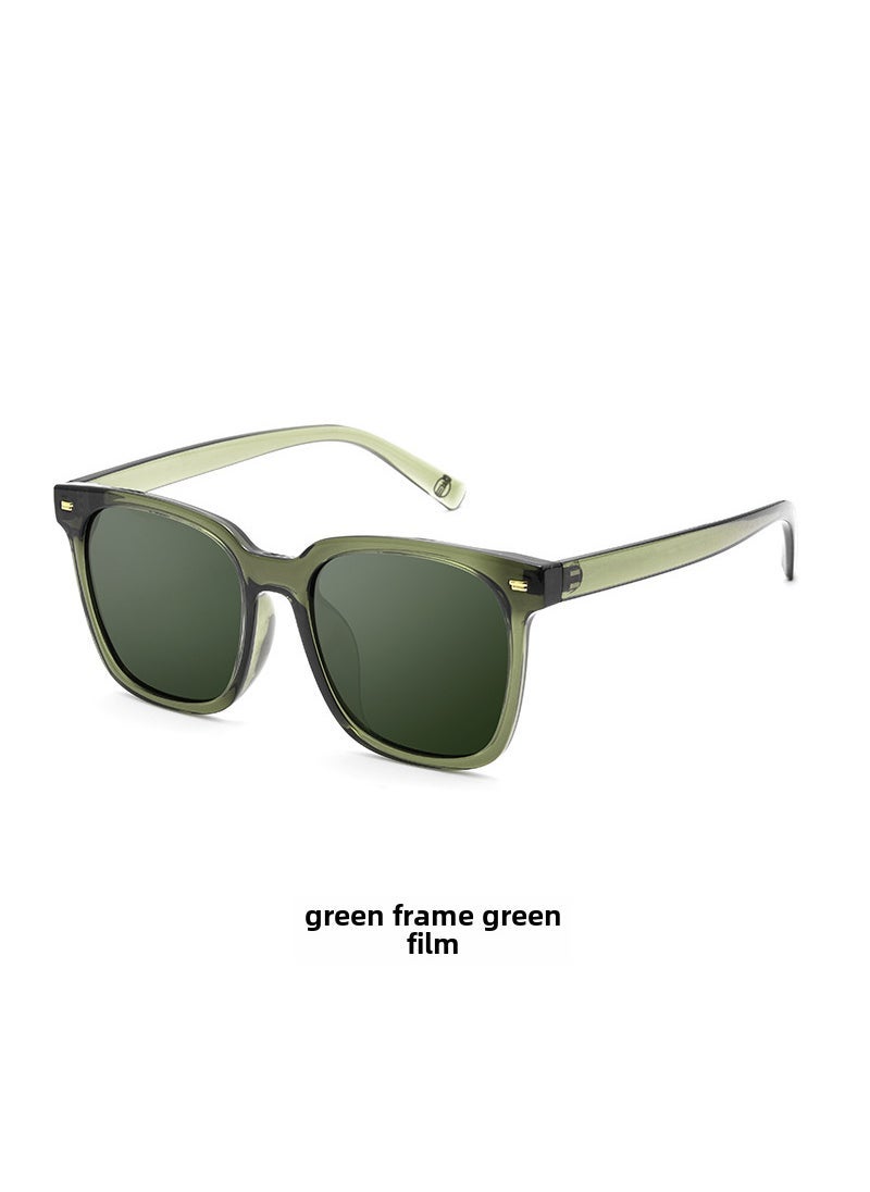 Ultra-Light TR Frame Polarized Sunglasses TY07F for Men Green frame green sheet