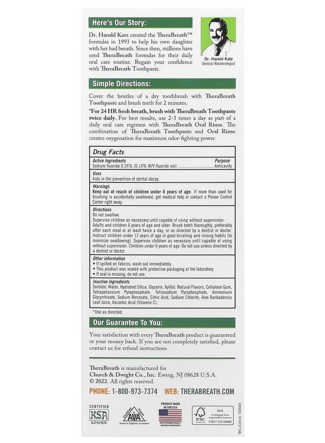 ثيرابريذ معجون أسنان ثيرابريث للنفس المنعش 4 أونصة - Image 3