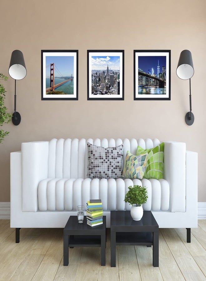 HEYTUYA 12x12 inch Picture Frame Black for Wall Hanging, Poster Frame Display 10x10 inch with Mat or 12x12 Without Mat, Square Wall Gallery Photo Frame with Shatter Resistant Plexiglas, Black - Image 3