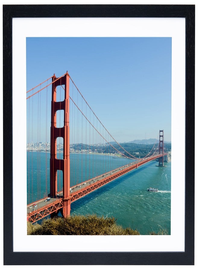 HEYTUYA 12x12 inch Picture Frame Black for Wall Hanging, Poster Frame Display 10x10 inch with Mat or 12x12 Without Mat, Square Wall Gallery Photo Frame with Shatter Resistant Plexiglas, Black - Image 1