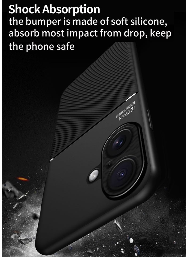 ICARLUS Case for iPhone 17 Magnetic Cover Moire Black - Image 2