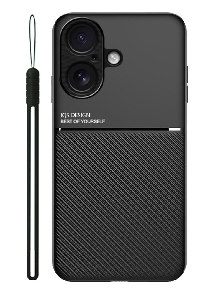 ICARLUS Case for iPhone 17 Magnetic Cover Moire Black - Image 1