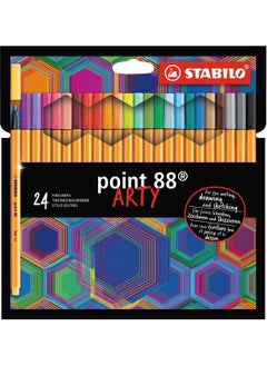 Point 88 Arty Fine Felt Tip Pen Set of 24
