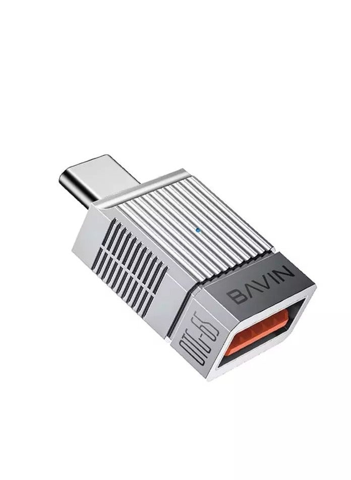 Bavin OTG-65 120W 10Gbps Fast Charging and Data Transfer Adapter Type-C to USB 3.1 - Image 1