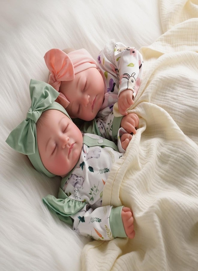 BABESIDE دمى أطفال حديثي الولادة واقعية من بيبي سايد، توأم، 20 بوصة، دمى أطفال من الفينيل الناعم، دمى أطفال نائمة مع ملابس ولعبة، هدية للأطفال من عمر 3 سنوات فما فوق - Image 4