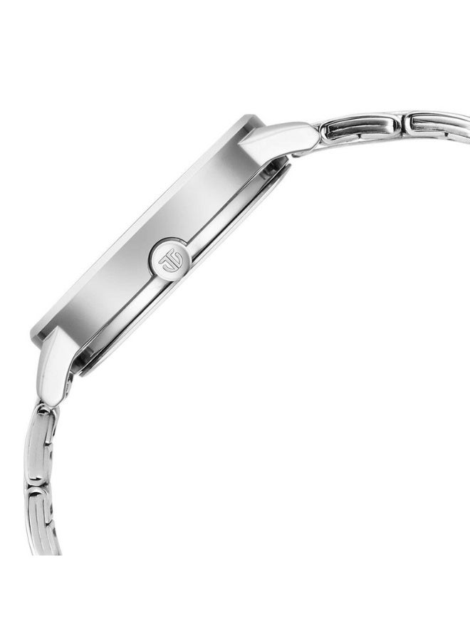 TITAN ساعة رازل دازل للنساء 2648SM12 – قرص موف، حزام من الفولاذ المقاوم للصدأ، حركة كوارتز - Image 4