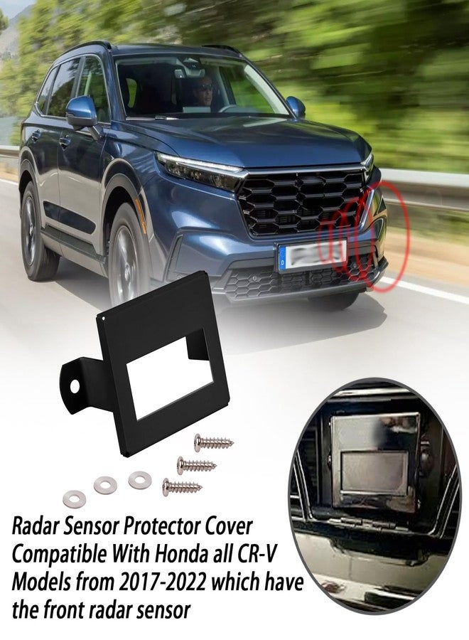 Ciuouient Radar Sensor Protector Cover with Screws Compatible with Honda All CR-V Models from 2017-2022 which Have The Front Radar Sensor (Black) - Image 2