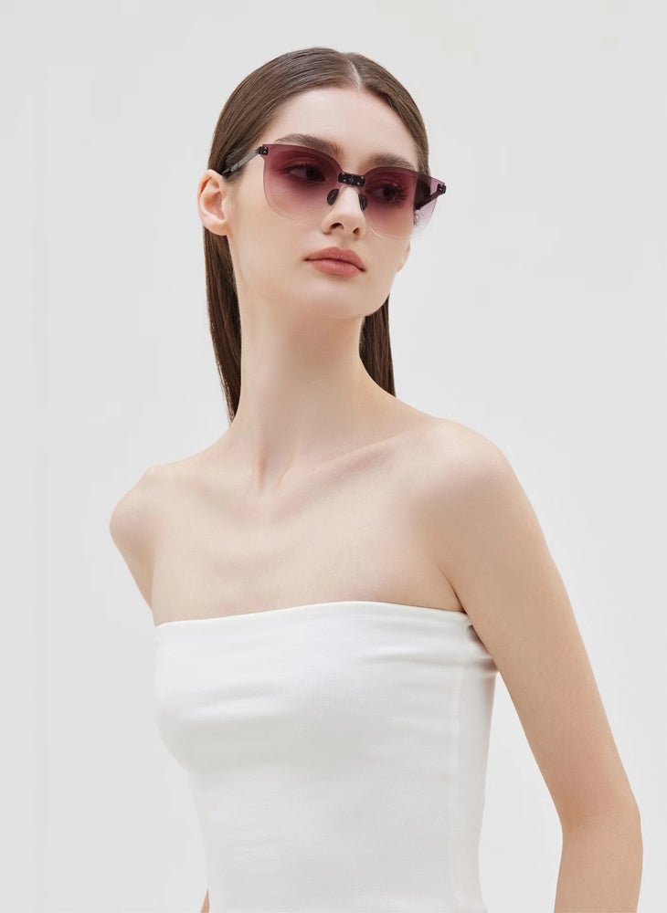 Chomel Fashion High-Definition Nylon Lens Sunglasses For Women's High-End Elegant Anti-Ultraviolet Anti-Blue Light  - Image 2