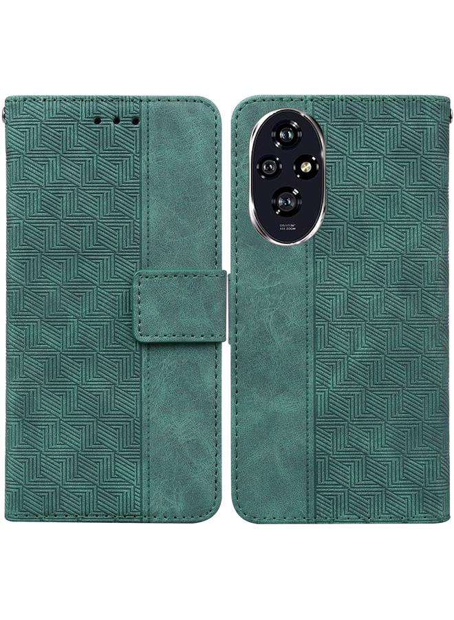 S-TOP Case For Honor 200 Geometric Embossed Leather Phone Case - Image 1