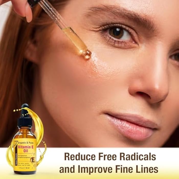 Seven Minerals Ultra Pure Vitamin E Oil - Full-Spectrum D-Alpha Tocopherol, 1 Fl Oz - 100% Organic Vitamin E Oil for Skin, Face, Hair, and Scars - Naturally Occurring = Not Synthetic - Image 5