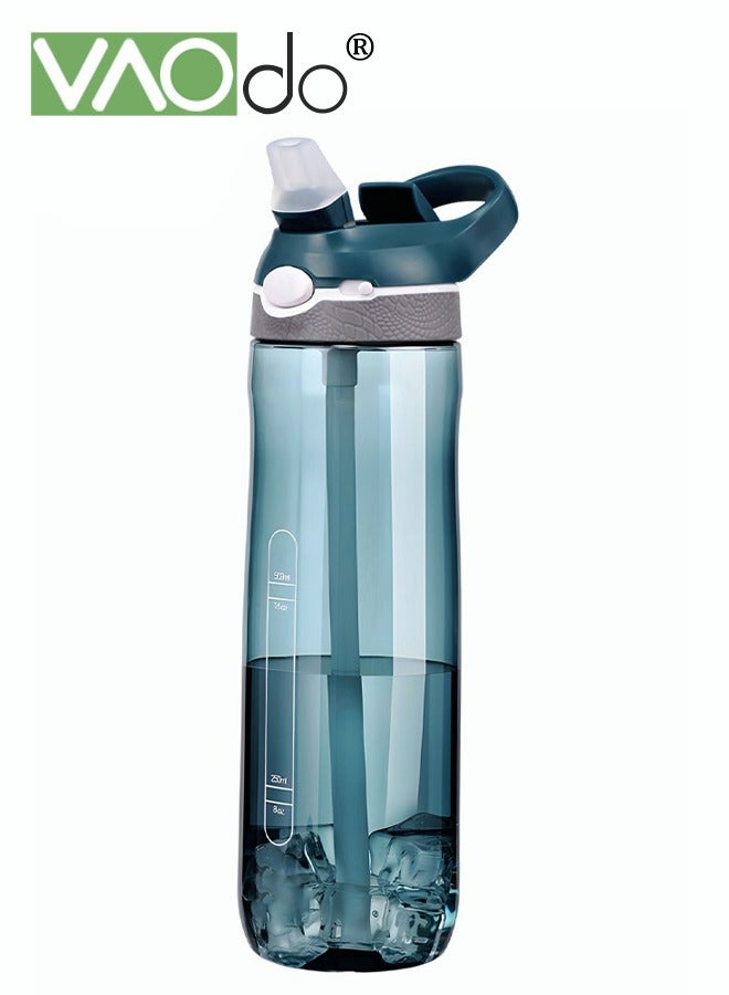VAOdo 750ML Sports Water Bottle with Duckbill Straw, BPA-Free, Leak-Proof Plastic Drink Bottle, Tritan Gym Bottle with Flip Top, Outdoor Travel Portable Leakproof Drinkware for Fitness & Outdoor - Image 5