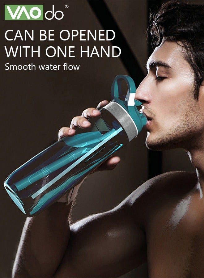 VAOdo 750ML Sports Water Bottle with Duckbill Straw, BPA-Free, Leak-Proof Plastic Drink Bottle, Tritan Gym Bottle with Flip Top, Outdoor Travel Portable Leakproof Drinkware for Fitness & Outdoor - Image 4