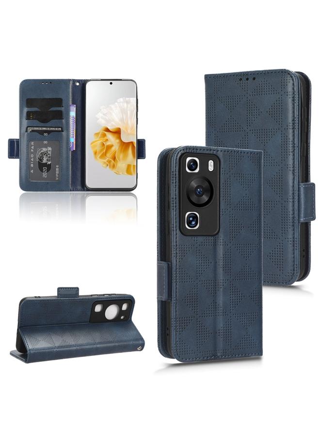زبون جراب هاتف Huawei P60 / P60 Pro مصنوع من الجلد بتصميم مثلث متماثل - Image 1