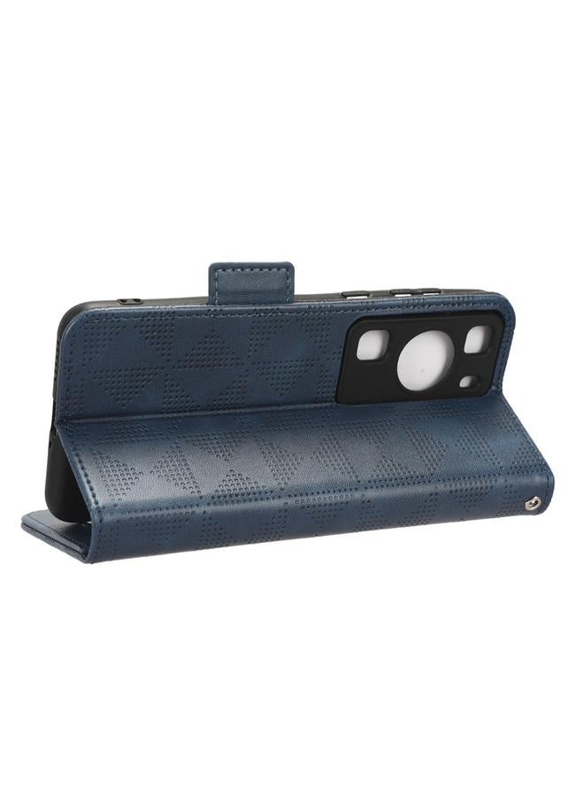 زبون جراب هاتف Huawei P60 / P60 Pro مصنوع من الجلد بتصميم مثلث متماثل - Image 5