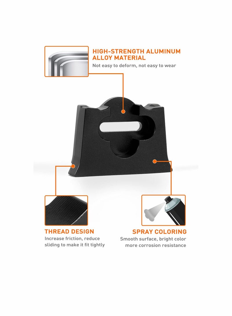 KASTWAVE TL01 Tailgate Limiter, KASTWAVE Aluminum Alloy Rear Trunk Door Latch, Tail Gate Stopper for 2007-2018 Jeep Wrangler JK JKU 2-Door & 4 Door, Tailgate Replacement Accessories, Black (1 PCs)  - Image 3