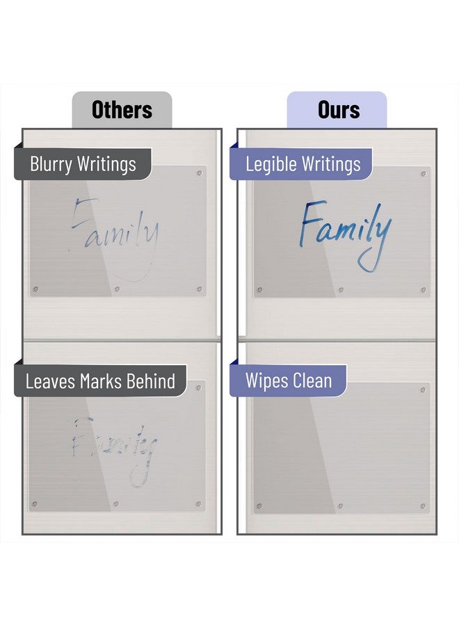 Mr. Pen - Acrylic Magnetic Dry Erase Board For Fridge, 15"X11", 3 Dry Eraser Markers, Acrylic Dry Erase Board, Acrylic Board, Clear Dry Erase Board For Fridge, Clear Magnetic Dry Erase Board For Fridge - Image 4