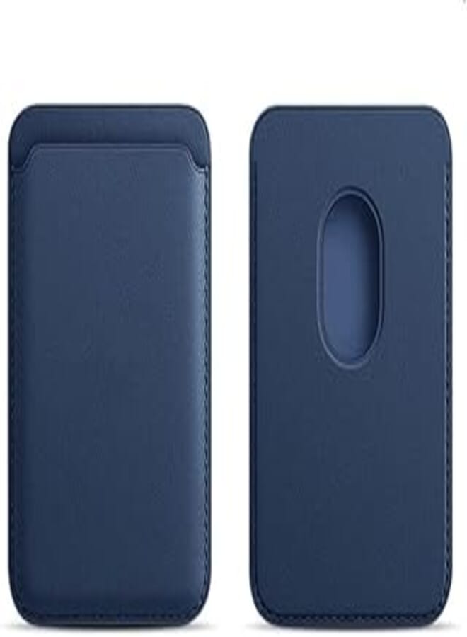 Fekra Magnetic Wallet Card Holder Compatible with Apple MagSafe Wallet for iPhone 15 Pro Max/15 Pro/14 pro Max /14 pro, Mag Safe Wallet for iPhone 13 Pro Max/13 Pro/ 13/14 Series (Navy) 